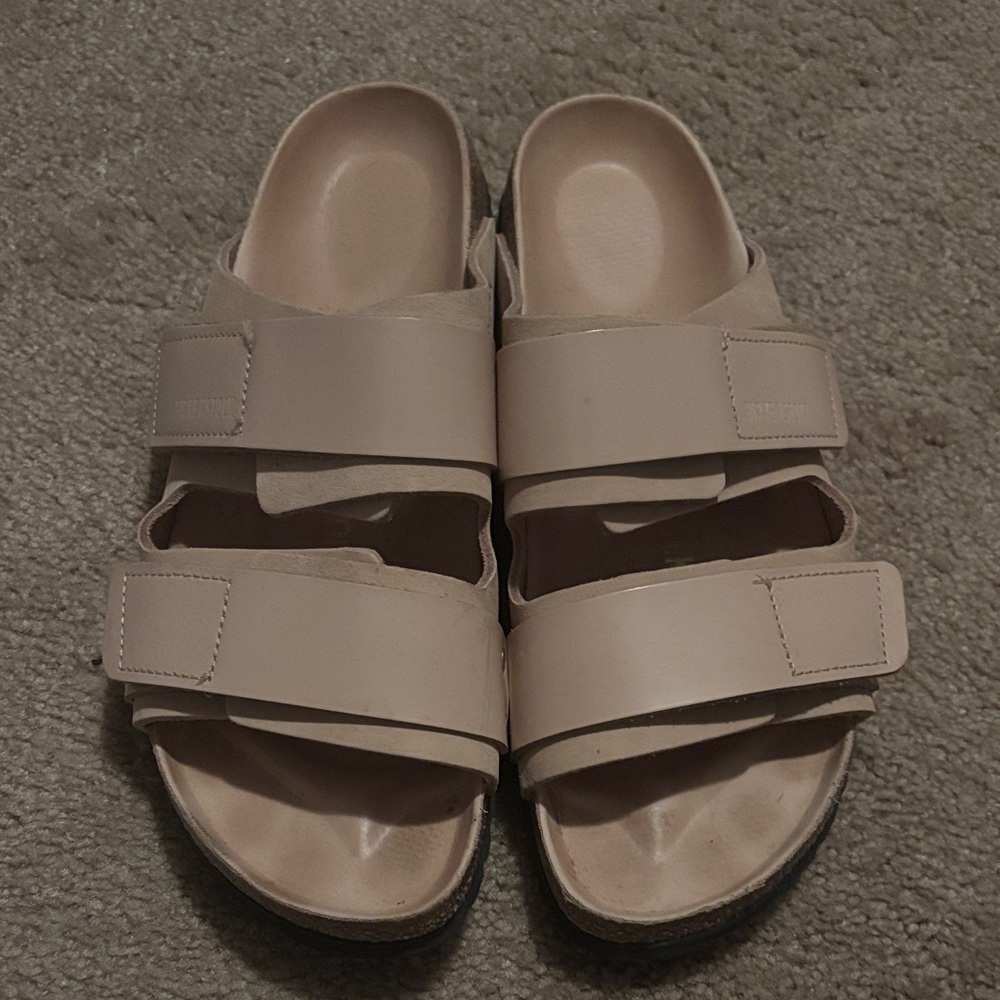 Birkenstock Women's Nude Double-Strap Slide Sandals